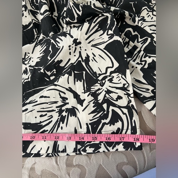 Bluebird Canyon Cade Midi Dress size Small color is black & ivory elastic waist - Picture 6 of 14